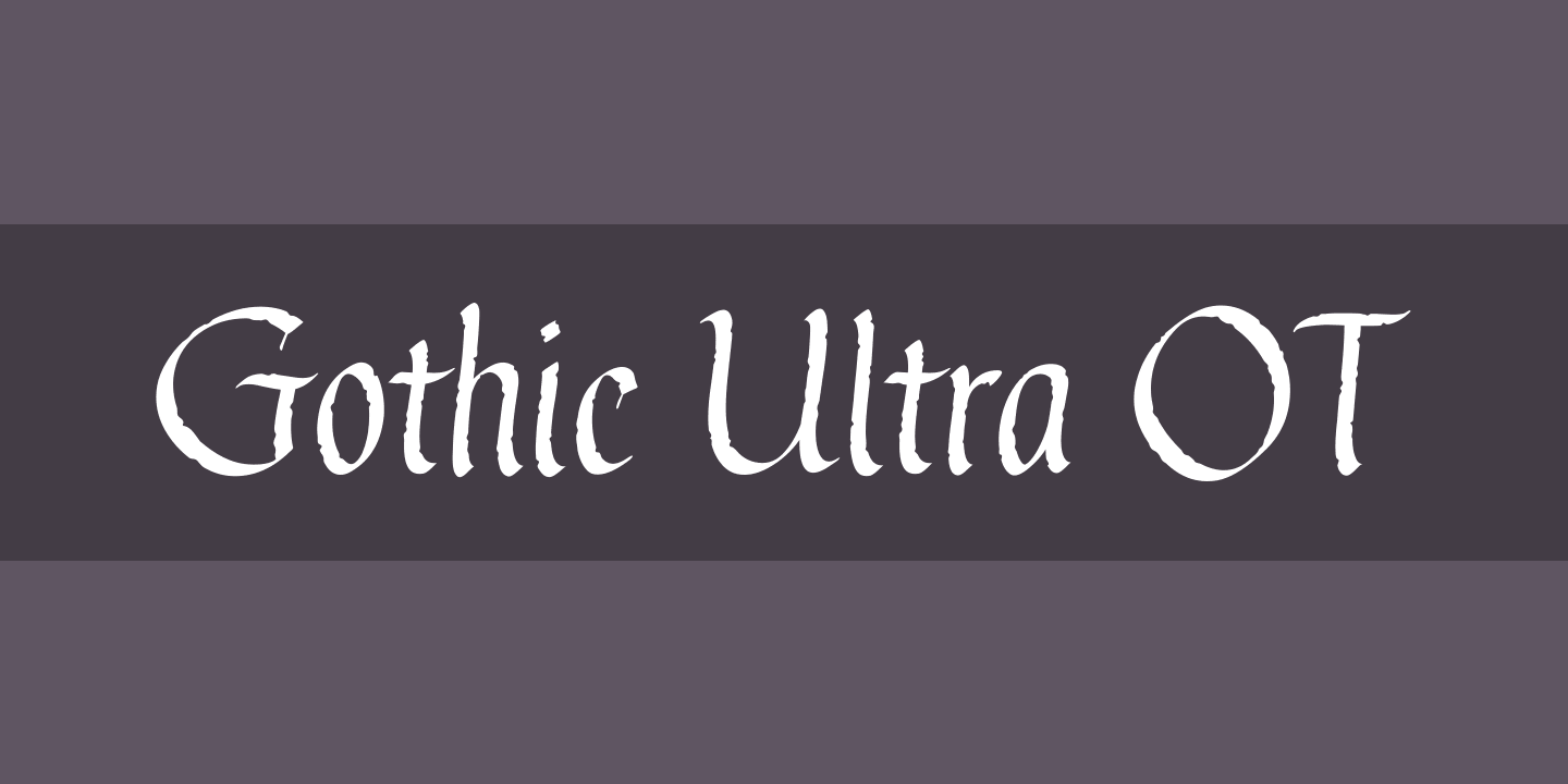 フォント Gothic Ultra OT
